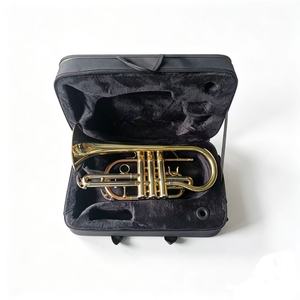 Cornetta in Ottone Laccato <span class=keywords><strong>Oro</strong></span> di Alta Qualità - Product Image 3