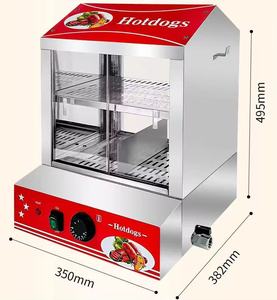Machine à vapeur commerciale pour hot-dogs, vitrine chauffante pour aliments, armoire isotherme pour popcorn et frites de <span class=keywords><strong>cinéma</strong></span> - Product Image 4