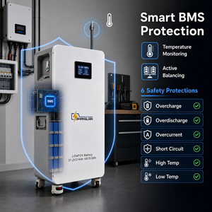 Batería de Almacenamiento de Energía Doméstica de 51.2V 314Ah 16kWh, 6000 Ciclos, 5 Años de Garantía, Monitoreo en la Nube, WiFi, BMS Inteligente, ESS Solar Móvil, Stock en la UE - Product Image 2