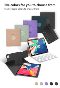 Clavier sans fil SYX avec étui en cuir rotatif à 360 degrés, dos transparent et porte-stylo pour <span class=keywords><strong>iPad</strong></span> <span class=keywords><strong>Pro</strong></span> 11 (2024) Housse de protection pour <span class=keywords><strong>iPad</strong></span> - Product Image 4