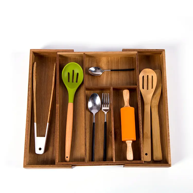 business card holder and dispenser Adjustable Wooden Cutlery Storage Tray Wooden Cutlery Storage Tray