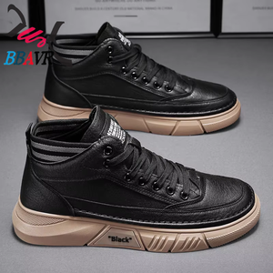 ZX580 Zapatillas Casuales de Moda, Botas de Media Altura en Negro con Forro de Malla, Entresuela y Suela Exterior de PVC Antideslizante - Product Image 3