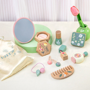 Trousse <span class=keywords><strong>de</strong></span> <span class=keywords><strong>Maquillage</strong></span> Princesse pour Filles, Ensemble <span class=keywords><strong>de</strong></span> Jouets <span class=keywords><strong>de</strong></span> <span class=keywords><strong>Maquillage</strong></span> en Bois, Fard à Paupières, Poudre Compacte, Rouge à Lèvres, Parfum, Jouets <span class=keywords><strong>de</strong></span> Beauté <span class=keywords><strong>et</strong></span> <span class=keywords><strong>de</strong></span> Mode - Product Image 1