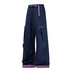 <span class=keywords><strong>Pantalon</strong></span> cargo parachute ample <span class=keywords><strong>taille</strong></span> <span class=keywords><strong>haute</strong></span> vintage pour <span class=keywords><strong>femme</strong></span>, <span class=keywords><strong>taille</strong></span> XL, style streetwear homme, respirant, poches imprimées - Product Image 2