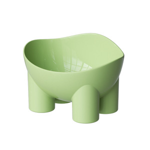 Ciotole per Animali Domestici in Plastica Color Macaron con Gambe a Elefante Antiurto, Motivo Solido, Ciotola per Acqua per Cani e Gatti, Forniture all'Ingrosso - Product Image 1