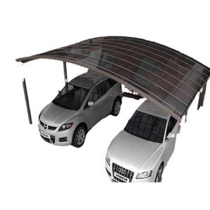 Abri de voiture de type R en alliage d'aluminium avec toit en polycarbonate, abri solaire simple, tente extérieure, couverture de garage imperméable - Product Image 1