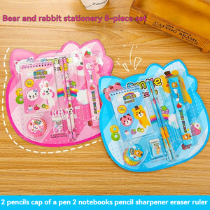 Adorable Kit <span class=keywords><strong>de</strong></span> Papelería con Temática <span class=keywords><strong>de</strong></span> Dibujos Animados, Útiles <span class=keywords><strong>Escolares</strong></span> Completos para Estudiantes, Regalo <span class=keywords><strong>de</strong></span> Cumpleaños - Product Image 3
