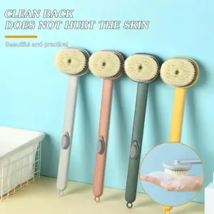 Cepillo de baño líquido de mango largo, cepillos corporales para baño, esponja de ducha para espalda y cuerpo, exfoliante, masajeador, herramientas de limpieza de la piel - Product Image 2