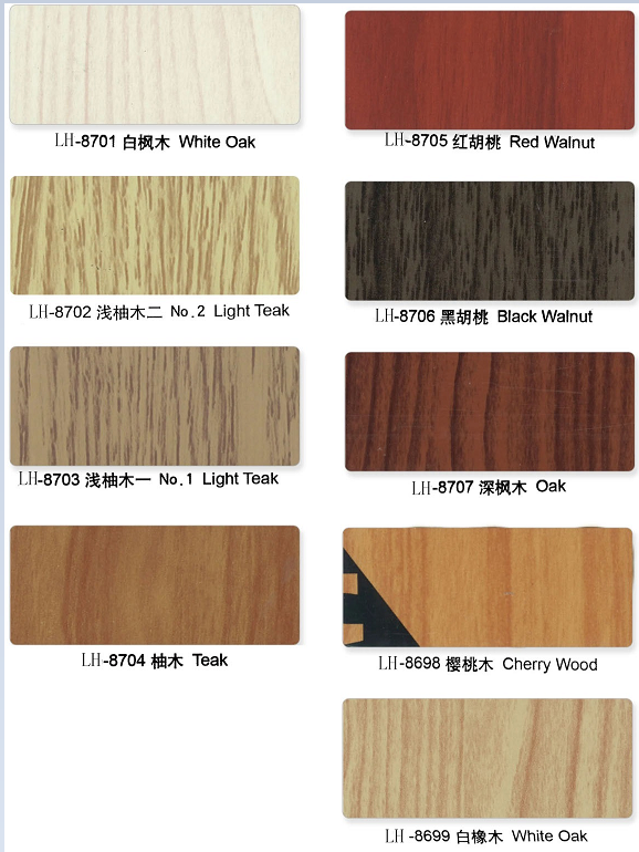 Couleurs du grain du bois