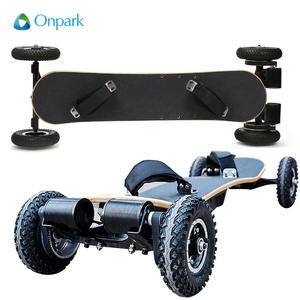 Harga Motor ganda Skateboard listrik Off-road panjang lemak ban keluar otomatis Skateboard-elctric - Product Image 1