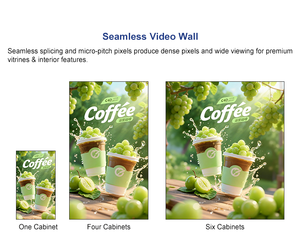 2026 New Technology P1.25 Ultra-Fine Pitch CoB LED Video <b>Wall</b> Hanging Digital Signage and <b>Displays</b> Android Advertisement SCNW01- - Product Image 1