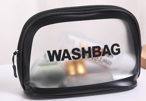 PVC Makeup <b>Bag</b> Hot Sale Portable Travel Handle <b>Clear</b> Waterproof Cosmetic <b>Toiletry</b> Women Girls Zipper Closure - Product Image 3