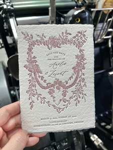 Suite d'invitations de mariage personnalisées de luxe élégantes, imprimées <span class=keywords><strong>en</strong></span> typographie, ensemble d'invitations sur mesure pour mariage - Product Image 5
