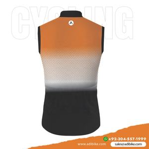 Personnalisable Respirant Coupe-Vent Maillot De Cyclisme Grande Taille Sans Manches Conception Personnalisée Logo Imprimé Techniques Fournisseurs En Gros - Product Image 3