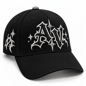 Gorras de Béisbol Negras de Algodón con Logotipo Bordado Personalizado de Alta Calidad, Gorras de 5 y 6 Paneles, OEM ODM - Product Image 2