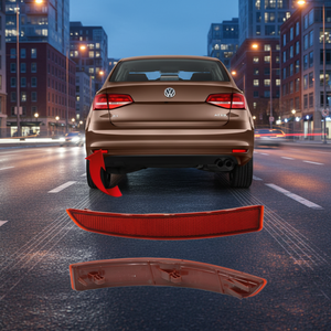 Volkswagen Jetta Reflector de Parachoques Trasero Funcional 2015-2018, Nueva Pieza de Auto, Espejos Izquierdos 5C6945105B - Product Image 3