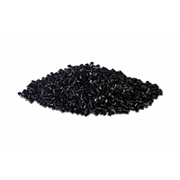 Nouvelles granules de plastique ABS noir de qualité fusion à chaud, résine haute résistance aux chocs et au vieillissement pour composants électroniques et électriques