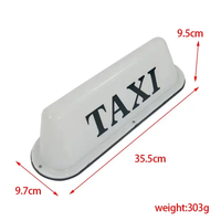 Luz LED magnética para techo de Taxi, lámpara de señal superior de Taxi impermeable ABS con Kit de tablero brillante para cabina