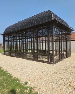 Hermosa Casa de Pájaros Victoriana de Acero, Gazebo de Hierro para Jardín, Invernadero Soleado, Salón para Ceremonias de Boda - Product Image 2