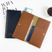 Nouvelle Pochette de Voyage Solide en Cuir PU pour Documents, Étui Passeport, Porte-Billets, Porte-Cartes d'Identité/Crédit Professionnels