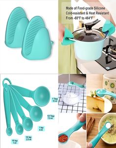 19-piece Eco-Friendly Lightweight Kitchenware Set 2025 New Style Black Pink Green Luxury Premium <b>Silicone</b> Cooking Utensils - Product Image 5