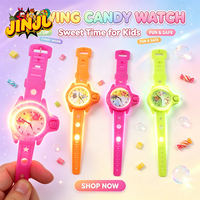2026 Nieuw Model Glimmende Flitser Cartoon Horloge Snoep Speelgoed Inclusief Snoep - Fruit Smaak, Kleine Cadeautjes voor Kinderfeestjes Feestdagen