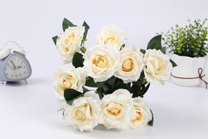 Flor Artificial LUYI en Oferta, Rosa de Terciopelo Rizada de 10 Cabezas para Decoración de Bodas, Hogar y Fiestas - Product Image 5
