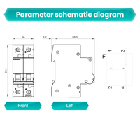Siemens Yepyeni Orijinal MCB 5SL6 2 Kutuplu 6A Mini Devre Kesici 5SL6206-7CC