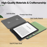2024 Kindle Paperwhite 12th 7 Inch E-Reader Auto-sleep Pelindung Anti-guncangan Tahan Air Ringan Tipis Sarung Kulit PU Kuat