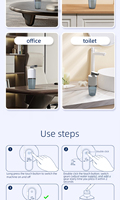 Distributeur de bain de bouche automatique sans contact à capteur, alimenté par piles/USB, écologique, multifonction, 280 ml, en ABS+PC, de luxe et moderne