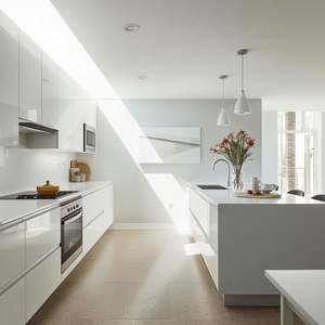 Manufacturer Direct Deal Modern Black Style Lacquer Customized Kitchen <b>Cabinets</b> Kitchen <b>Cabinets</b> <b>Wood</b> Customized - Product Image 2