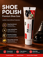 Crema para Limpiar Zapatos Black Bull en Tubo de Gran Capacidad con Función de Fácil Limpieza y Uso Duradero para el Mantenimiento Diario del Calzado en el Hogar