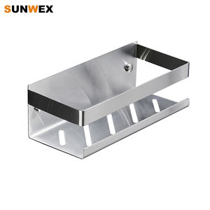 Mensola <span class=keywords><strong>doccia</strong></span> moderna autoadesiva in acciaio inox 304, portaoggetti da bagno nero, <span class=keywords><strong>porta</strong></span> <span class=keywords><strong>shampoo</strong></span> - Product Image 1