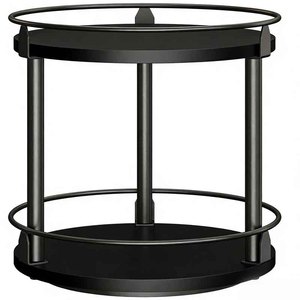 Étagère <span class=keywords><strong>à</strong></span> <span class=keywords><strong>épices</strong></span> rotative <span class=keywords><strong>à</strong></span> 2 niveaux, distributeur d'<span class=keywords><strong>épices</strong></span> industriel, plateau tournant pour <span class=keywords><strong>épices</strong></span>, adapté aux comptoirs de cuisine, accessoire de cuisine - Product Image 1