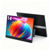 Monitor Portátil IPS de 14 Pulgadas, 1200P, 60Hz, Pantalla Externa 16:10, Segunda Pantalla con Soporte y Altavoz para Computadora Portátil y PC