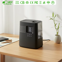 Humidificateur ultrasonique automatique RUNAL de 6 litres à brume froide avec fonction UV, télécommande, en plastique, LED à changement de couleur 7C