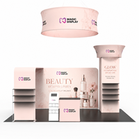 Stand d'exposition réutilisable 10x20 pieds avec affichage en tissu imprimé sur mesure pour événements professionnels
