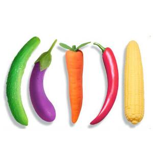 Vibratori adulti del sesso vibratore del dildo di ricarica USB a vibrazione forte multi frequenza a forma di vegetale per <span class=keywords><strong>maschio</strong></span> e femmina - Product Image 1