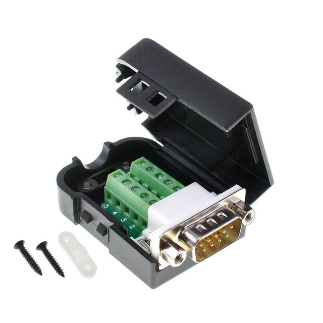 DB9 Connector COM Transfer-Free Solder Terminal DB9 Male Connector RS232 DB9 Breakout D-SUB Connector Female