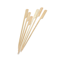 Brochettes en bois de bambou jetables pour barbecue, camping et fête, estampage à chaud, vente en gros, 2026