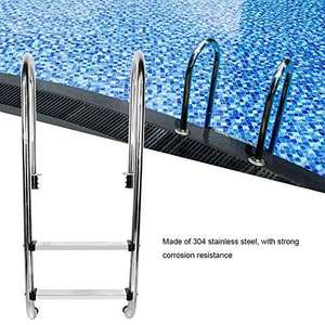 Pasamanos de 2 escalones para nadar al aire libre, escalera de marco de piscina de acero inoxidable, escalones, tobogán de piscina enterrado, escalera de piscina con Barrie - Product Image 5