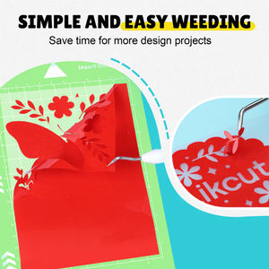 Permanent <strong>Vinyl</strong> Roll Bundle 4.5" X 6ft, 8 Assorted Colors, PET Backing Adhesive <strong>Vinyl</strong> for Likcut, Outdoor Use Easy to Cut &amp; Weed - Product Image 3