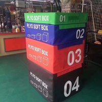 Boîte de saut souple pour exercices sportifs, entraînement de force personnalisé, 4 pièces, boîte souple pliométrique