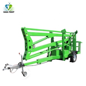 Mini di động 200kg Tải 10m ~ 20m towable bùng nổ công việc nền tảng thang máy trên không làm việc nền tảng xây dựng bảo trì - Product Image 3