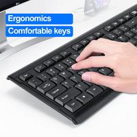 Ensemble clavier et souris filaire mini USB ultra-fin, silencieux, étanche, mécanique, pour ordinateur portable, PC et jeux