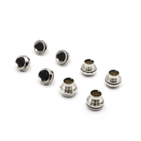 Connecteur M16-J09-24 étanche IP65 avec corps métallique fileté pour soudure, prise de couplage à pénétration murale M16