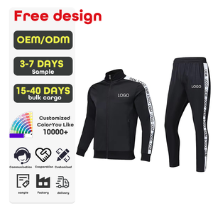 <strong>Sublimation</strong> <strong>Custom</strong> Design Men's Tracksuit 2 Piece <strong>Jacket</strong> and Pants Jogging Athletic Suit Casual Full Zip Sweatsuit for Men - Product Image 2
