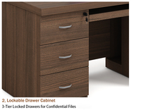 Bureau de travail personnalisé, mobilier de bureau, petit bureau à domicile, bureau commercial, exécutif, minimaliste, modulaire, MDF, bureau moderne avec tiroir