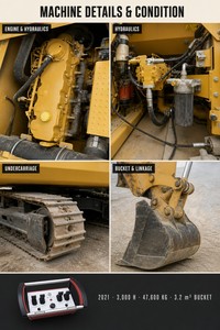 Excavadora Usada de 50 Toneladas, Disponible en Stock, Control Remoto Hidráulico Proporcional Inalámbrico Industrial - Product Image 5