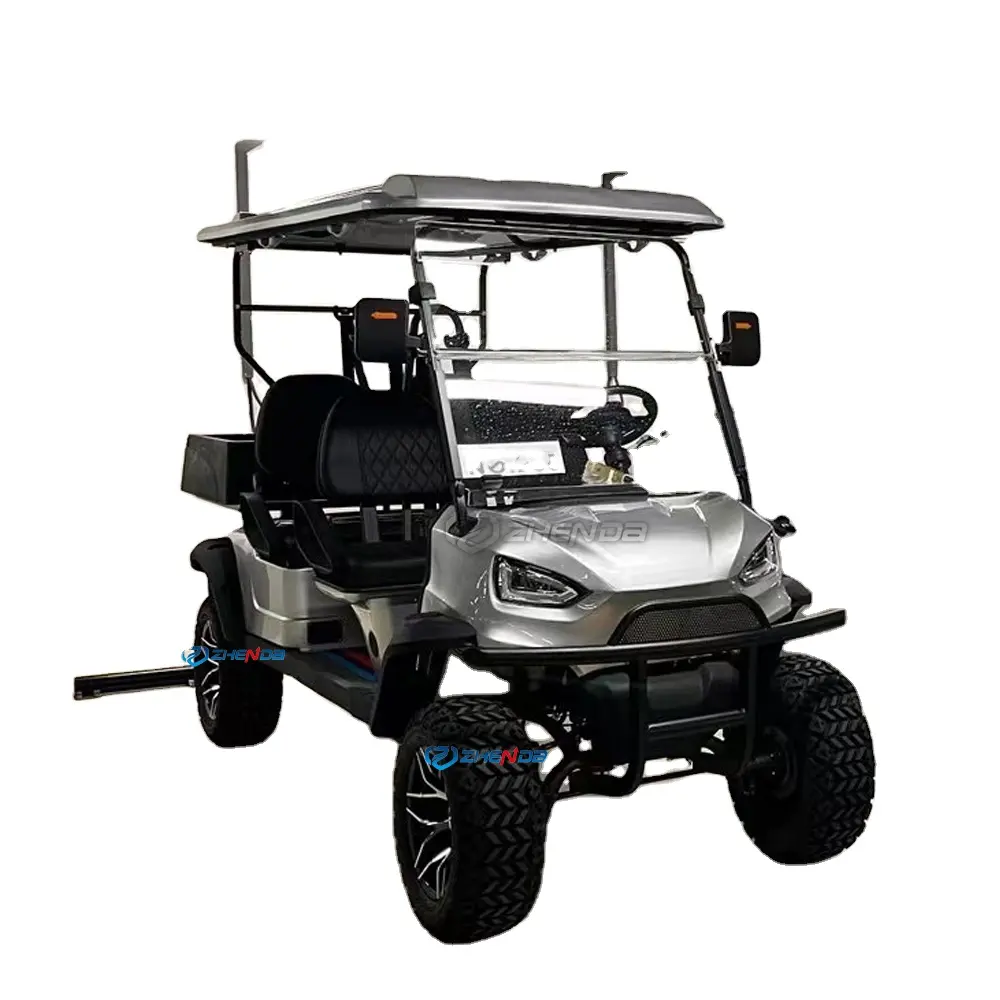 Customized Professional Design Electric Supplier Electric Golf Cart Lithium Battery 4 Seats Hunting Golf Cart